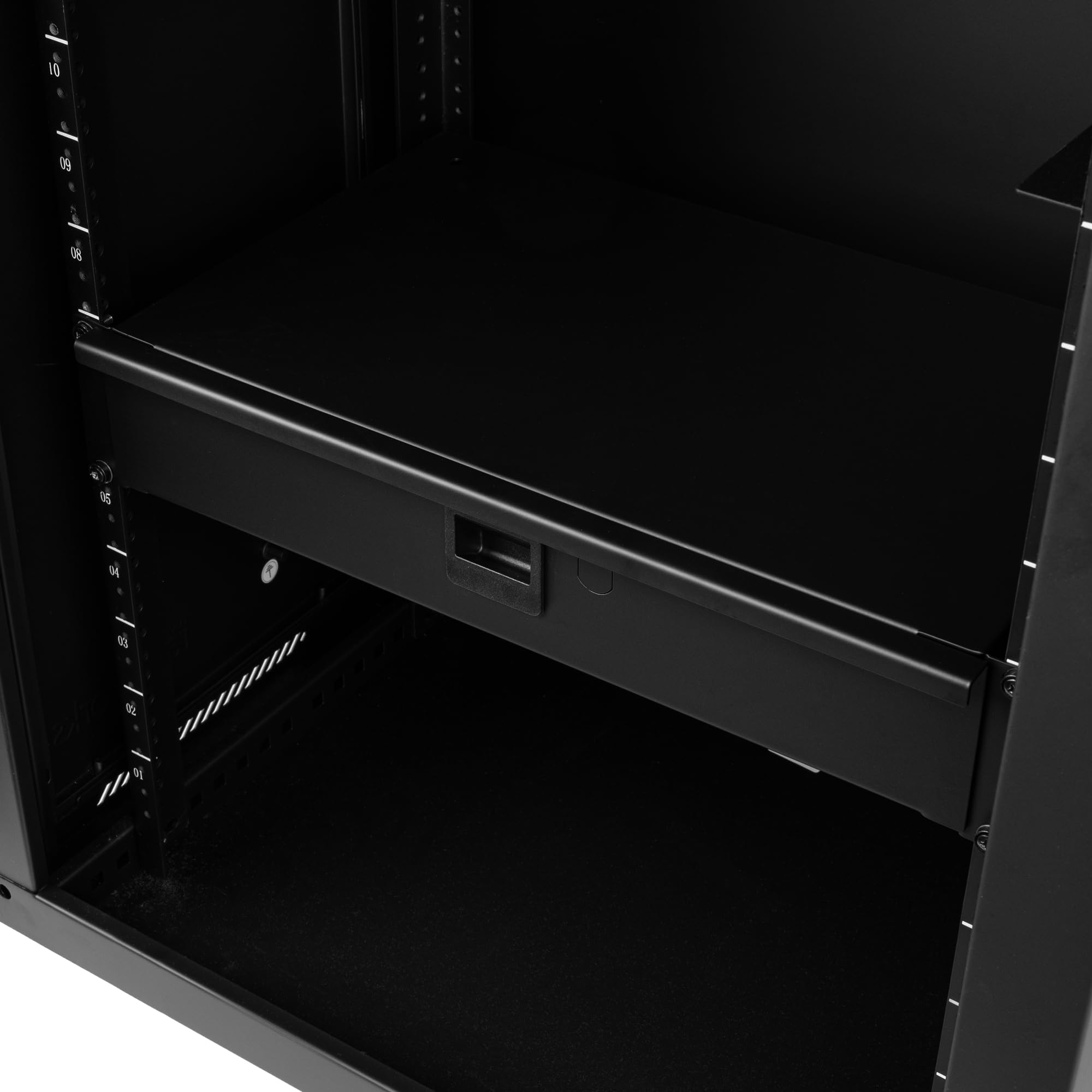 Gator GRW-DRWWRLSS Rackworks Wireless Microphone Rack Mount Drawer – Fits 4 Wireless Microphones and Body Packs, 2U Design ()