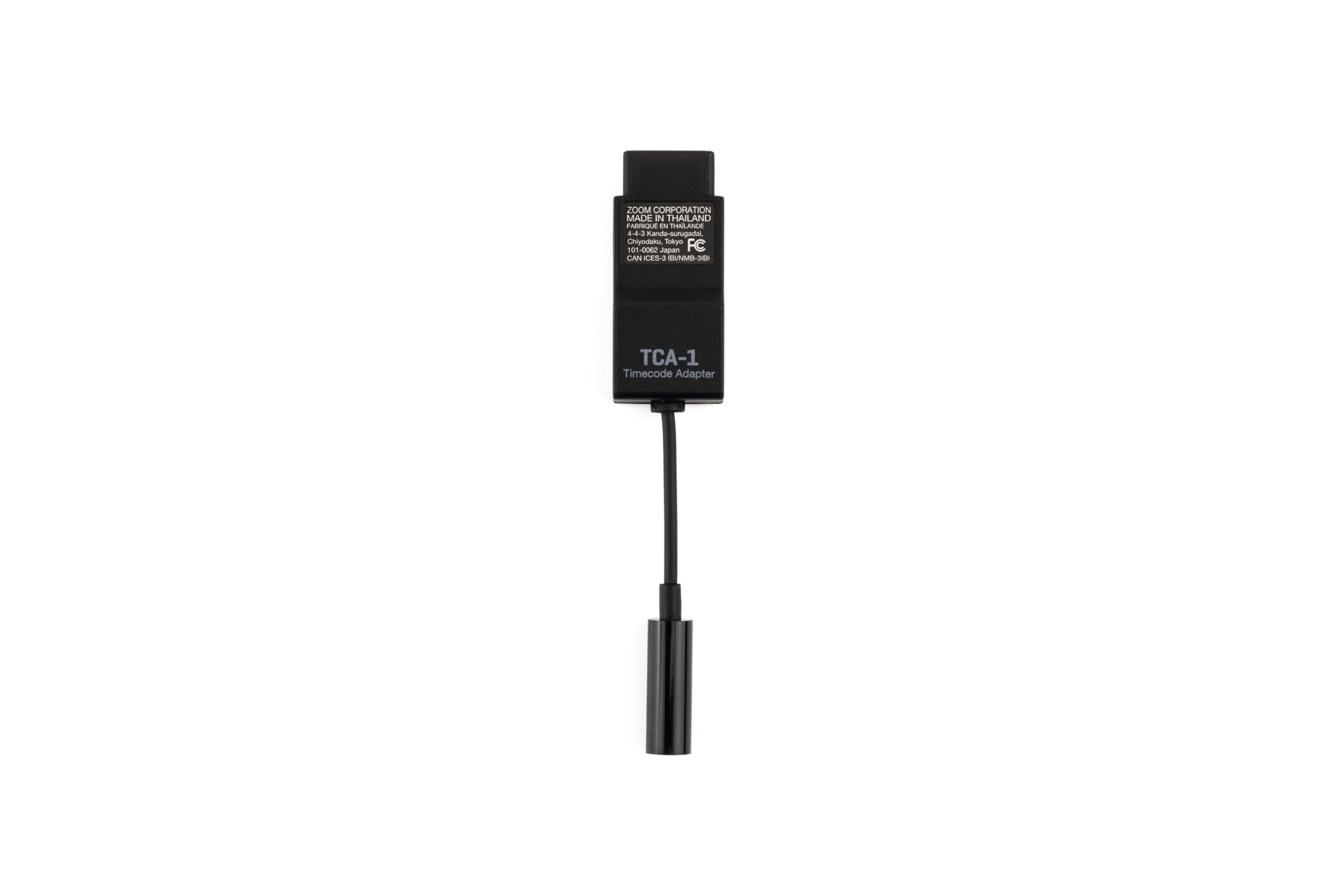Zoom TCA-1 Timecode Adapter for Filmmakers, Compatible with H6studio, H5studio, H6essential, H4essential, H2essential & F3, Precision TCXO Generator with 3.5mm TRS I/O