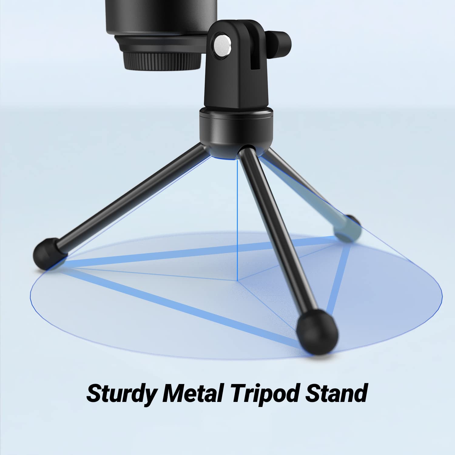 FIFINE DP1 Foldable Desktop Tripod Microphone Stand for Gaming Podcasting