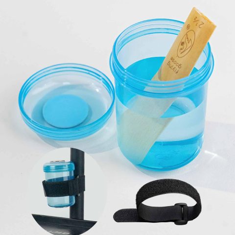 Bassoon Reed & Oboe Reed Soaker Cup with Hook & Loop Bracket – Reed Wetting/Water/Humidifier Cup for Oboe and Bassoon | Essential Oboe and Bassoon Accessories