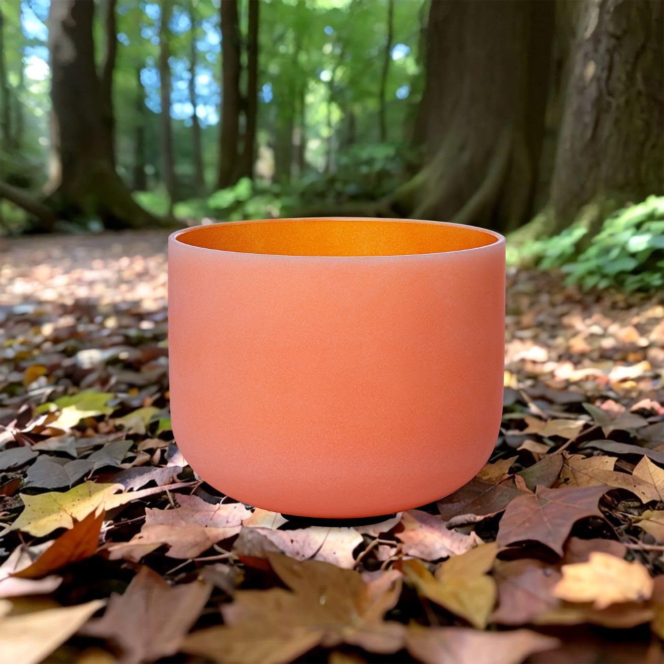 SOUNDELLO Crystal Singing Bowl 11 Inch Orange D Note 432Hz