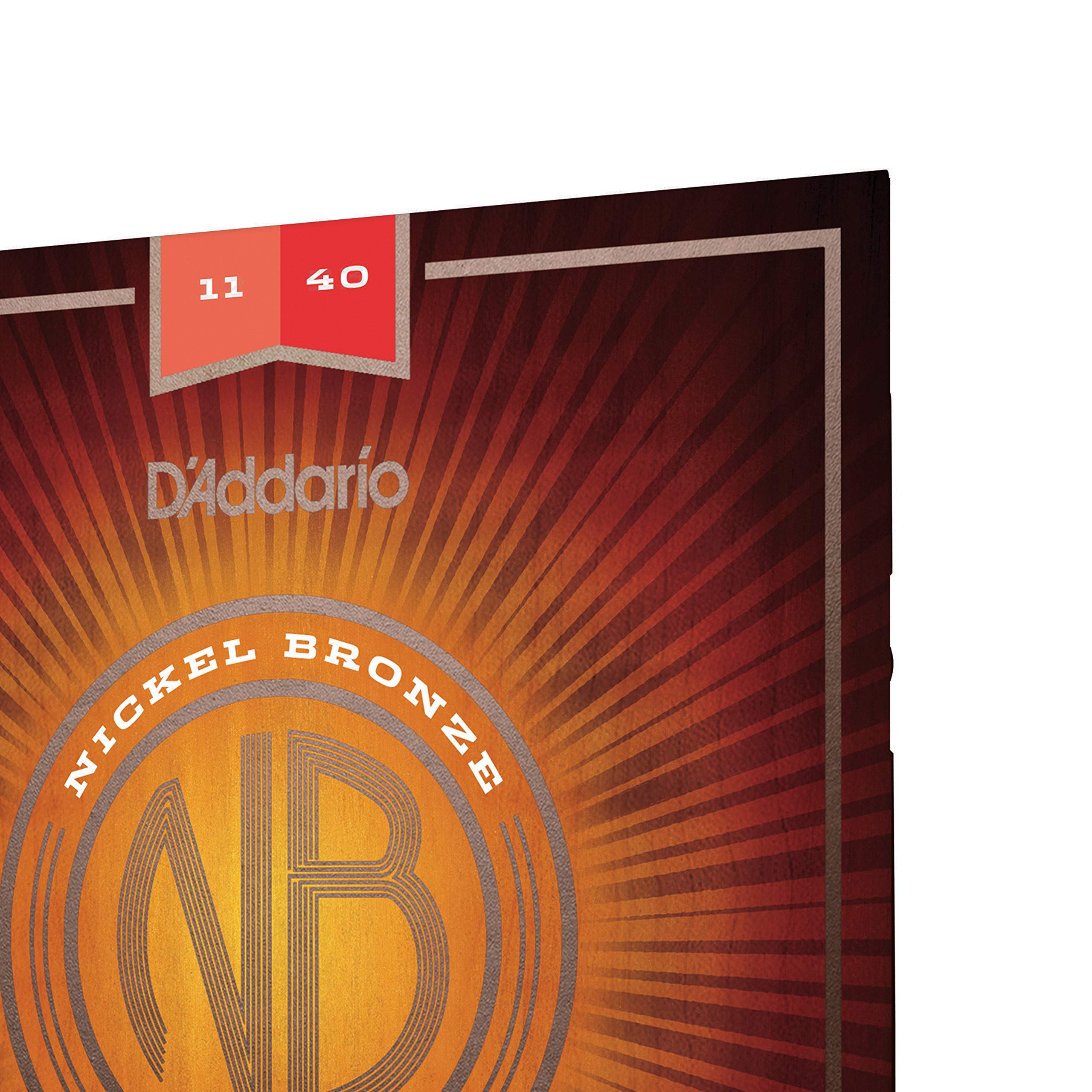 D’Addario NBM1140 Nickel Bronze Mandolin Strings, Medium, 11-40