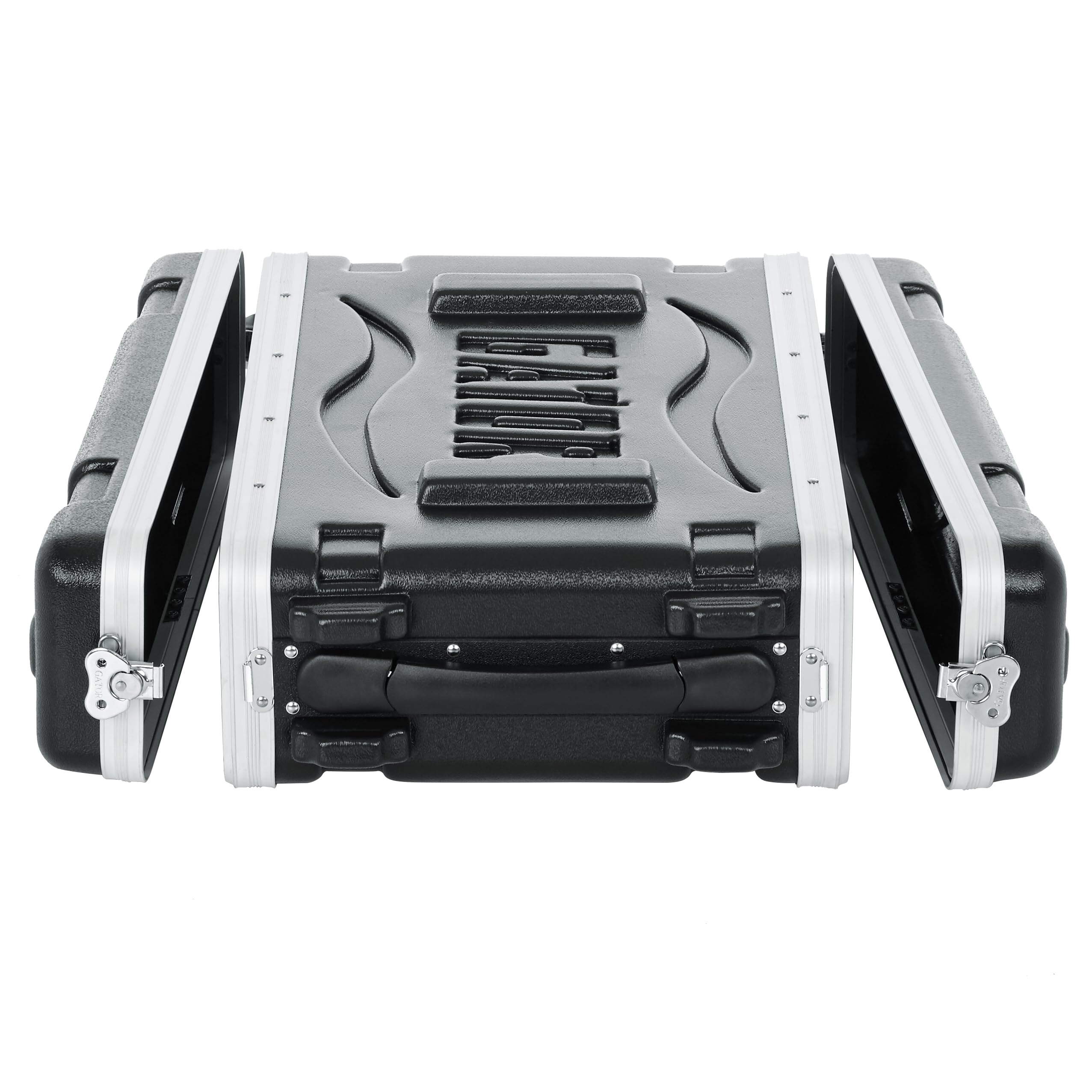 Gator Cases Lightweight Molded 2U Rack Case with Heavy Duty Latches; Shallow 14.25′ depth (GR-2S)