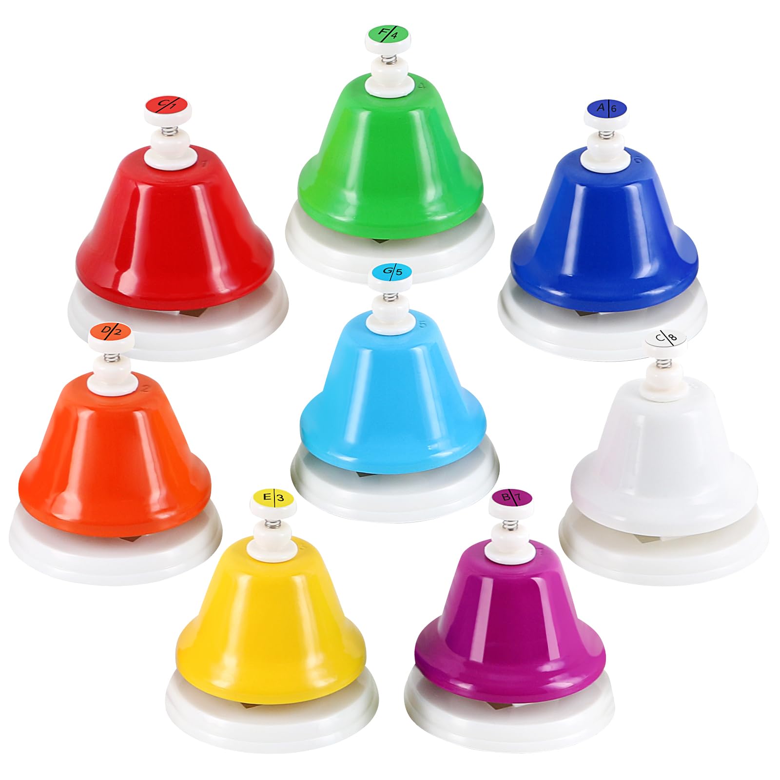 EASTROCK DeskBells 8 Note Handbells Set for Adults