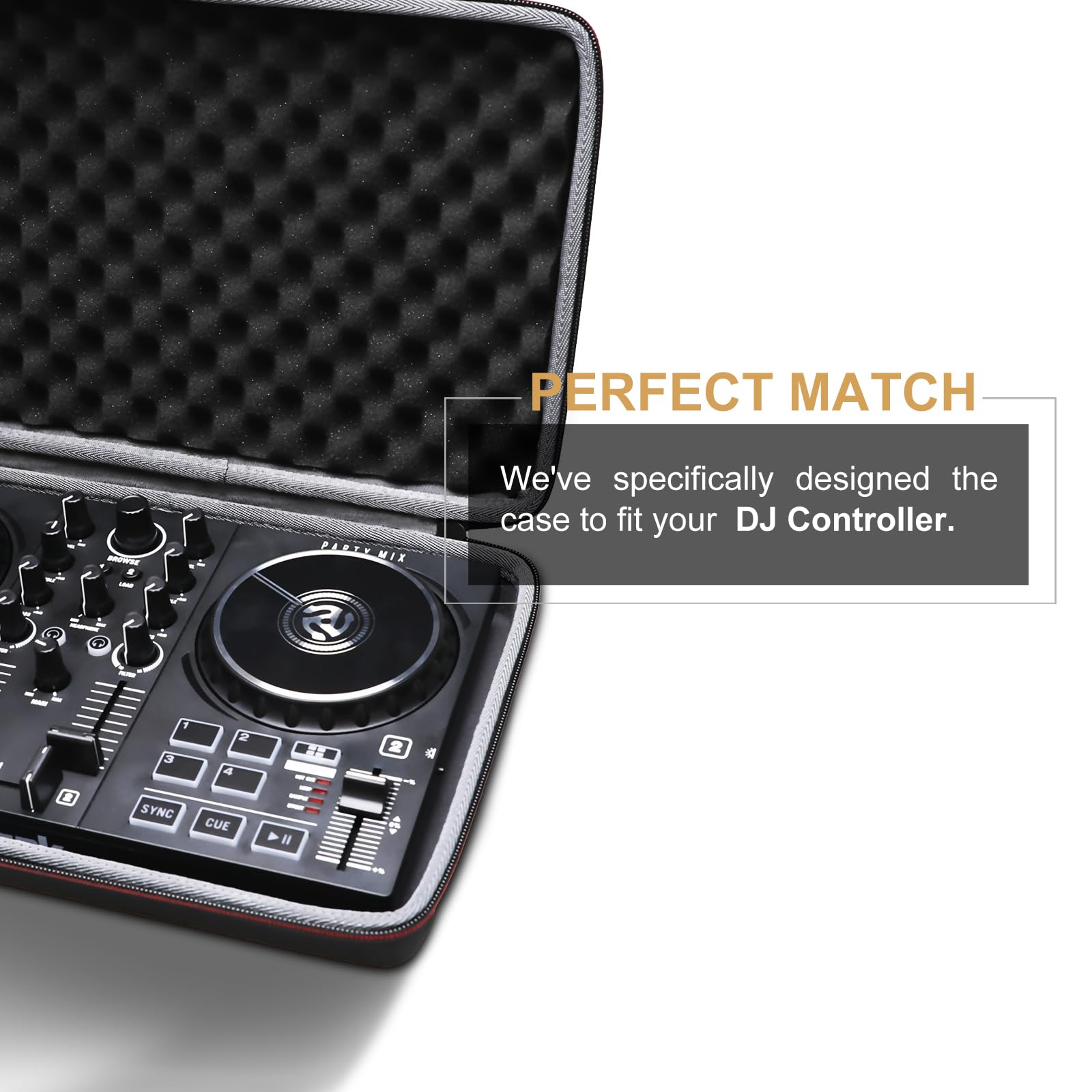L LTGEM DJ Mixer Case, Black