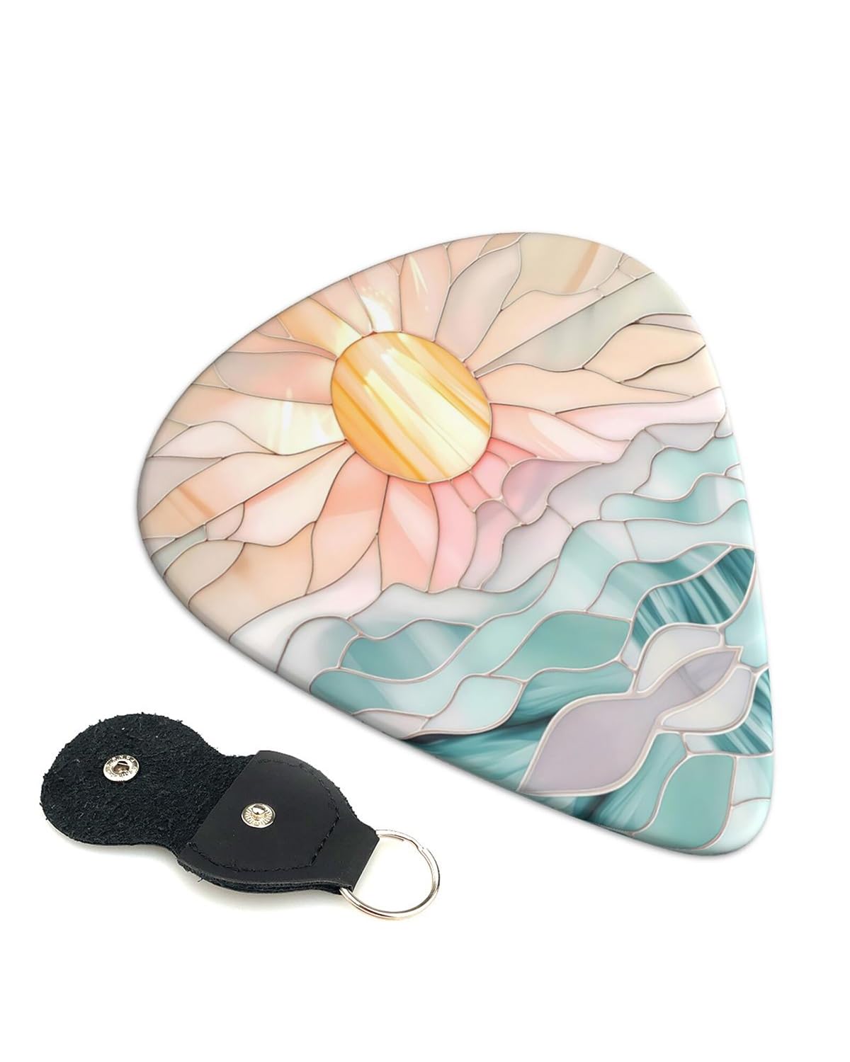 KWSAAHU 0.96mm Thick Guitar Picks – Sunset Sea