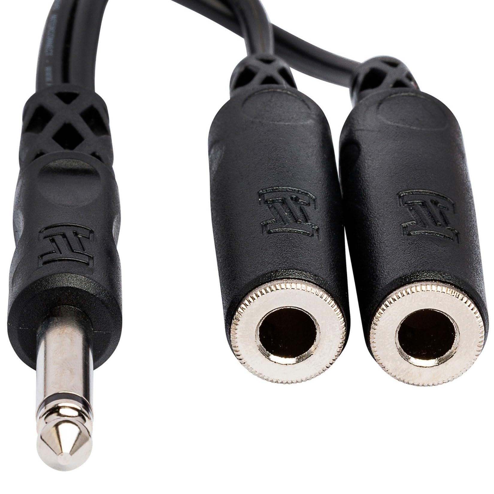 Hosa YPP-111 1/4″ TS to Dual 1/4″ TSF Y Cable (Pack of 2)