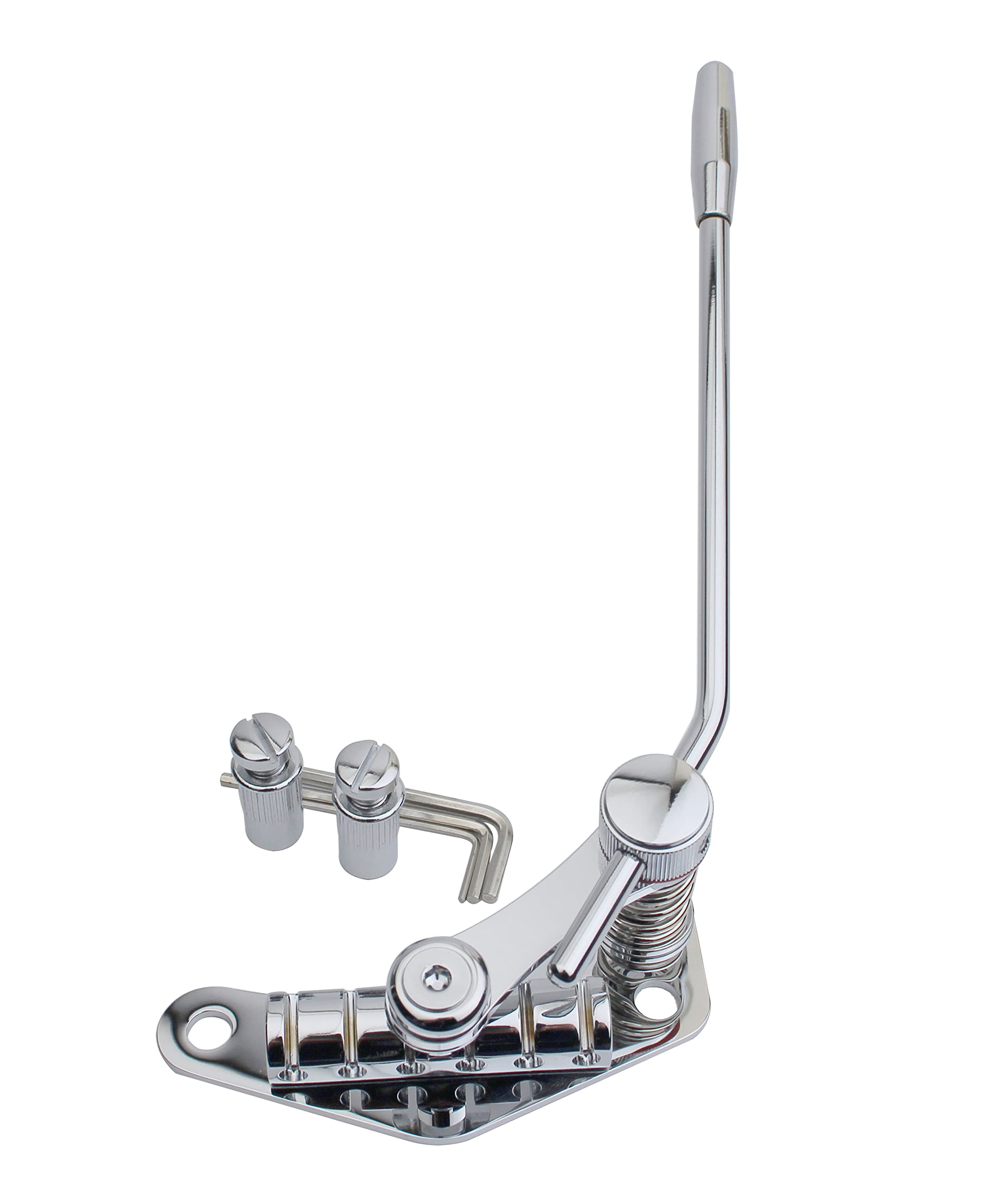 Guyker Tune-O-Matic Style Electric Guitar Bridge Stop Bar Tailpiece Tremolo Compatible with LP SG Guitars TM85, Chrome