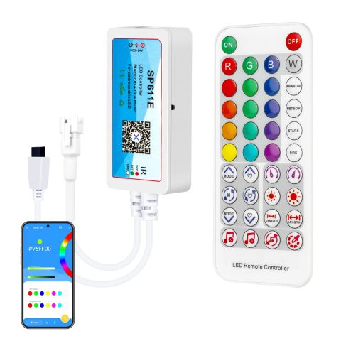 SEZO SP611E WS2812B Bluetooth Music LED Controller Output 600pixels/port