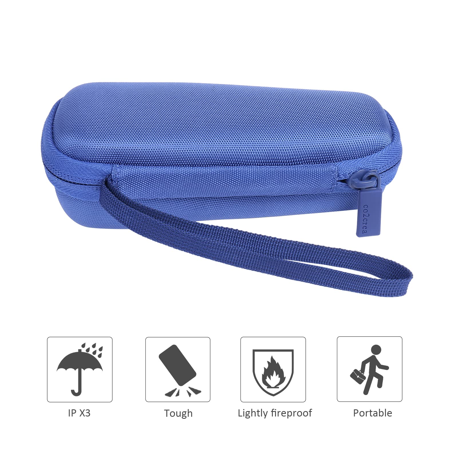 co2CREA for Zoom H1n H1 Digital Handy Recorder Hard Protective Case, Blue