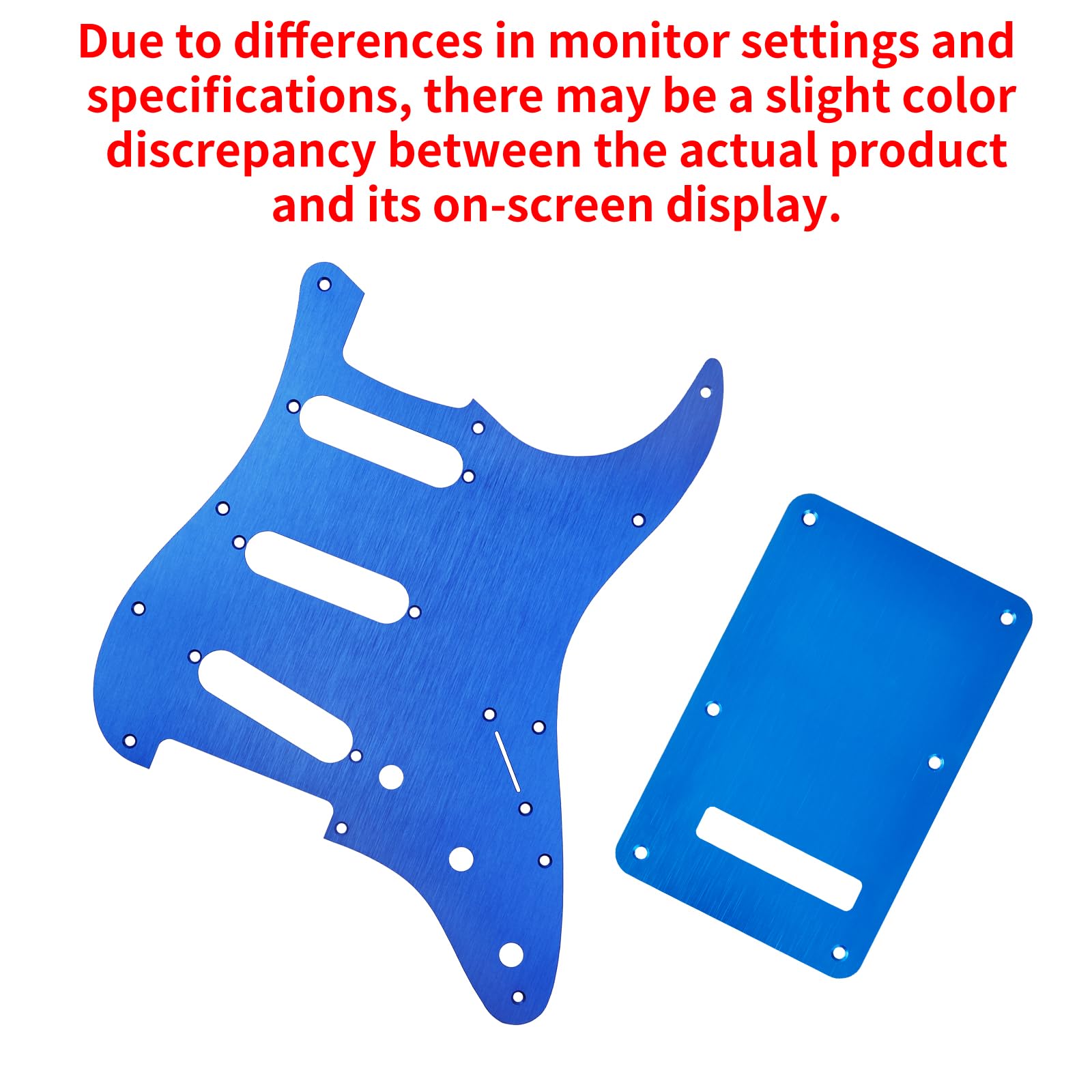 Banworks CNC Processed Aluminum 1-Ply SSS Guitar Pickguard with Backplate