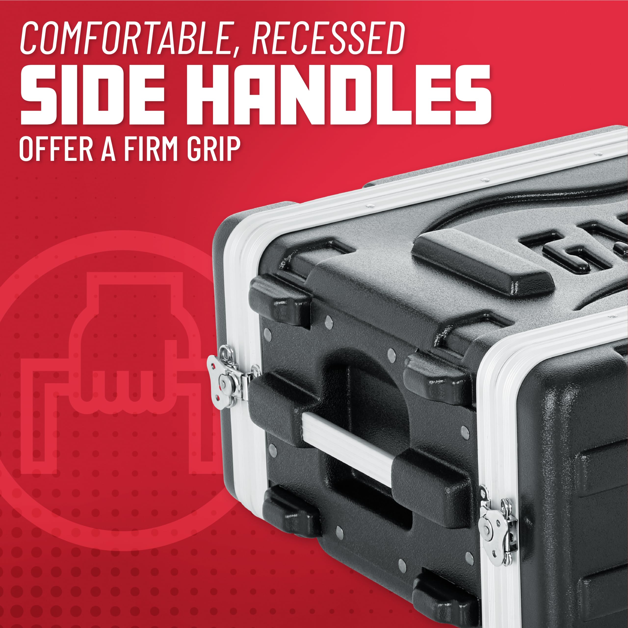 Gator Cases Molded 4U Rack Case, Shallow 14.25″ Depth (GR-6S)