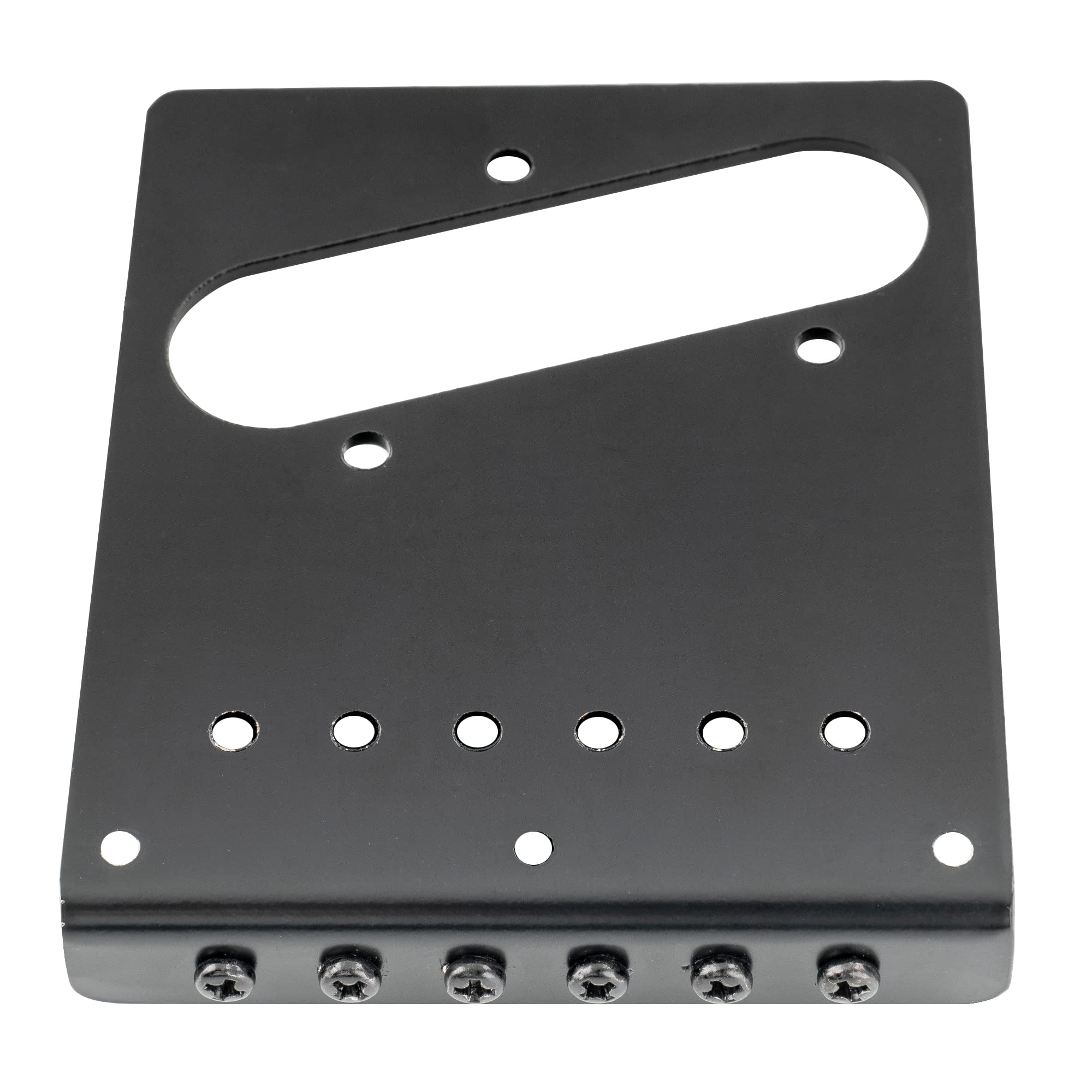 Wilkinson M Series 52.5mm Guitar Bridge 6 Modern Style Saddles, Black