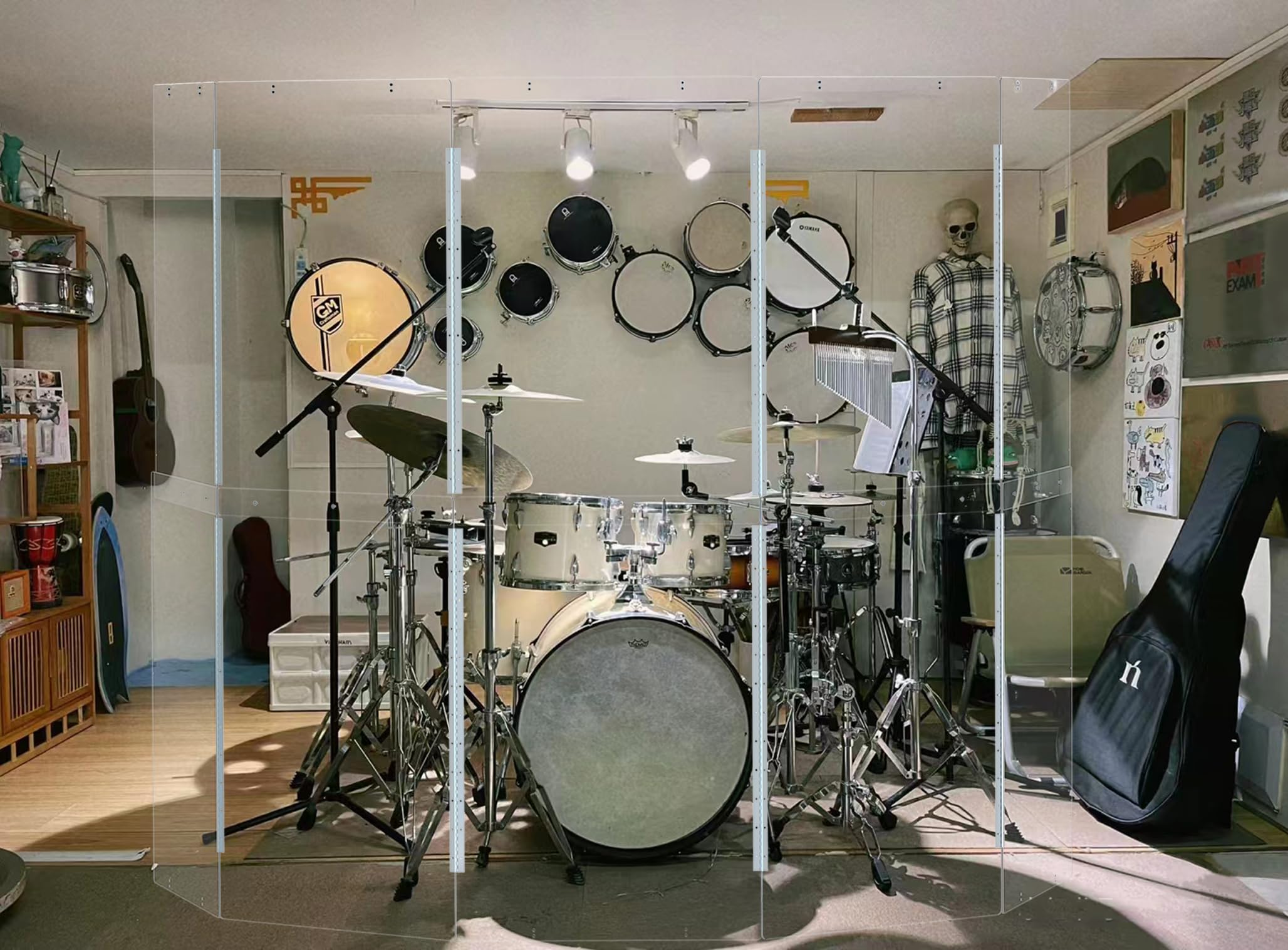 Portable Drum Shield Panels | 5-Panels 2ft x 5ft
