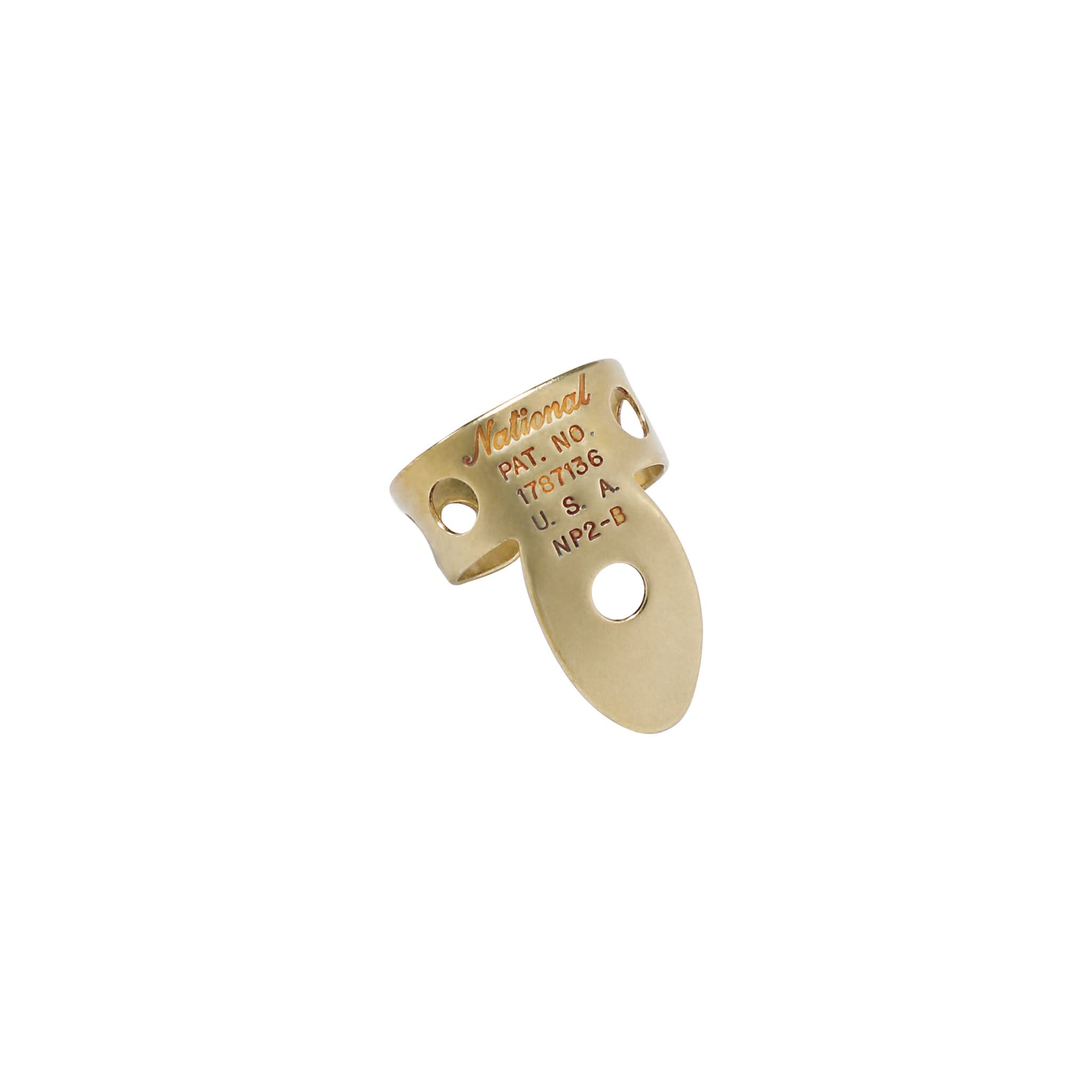 D’Addario National Finger Picks for Acoustic Guitar – Banjo Picks – Steel Guitar Picks – Metal Finger Picks – Fingers Only – Medium – Brass – 4 Picks