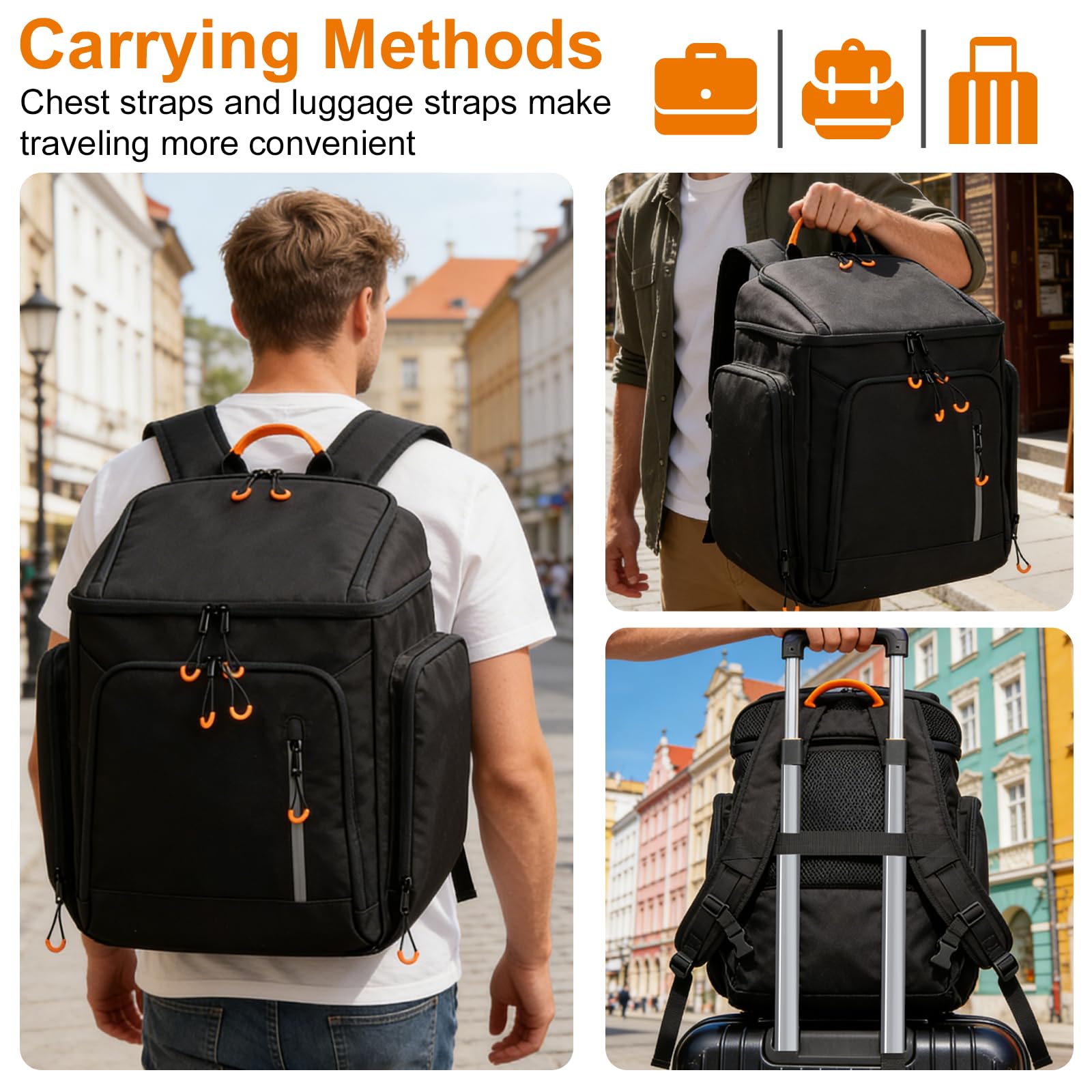 Wigojoy Carrying Case Travel Speaker Backpack Fit for Bose S1 Pro/S1 Pro+