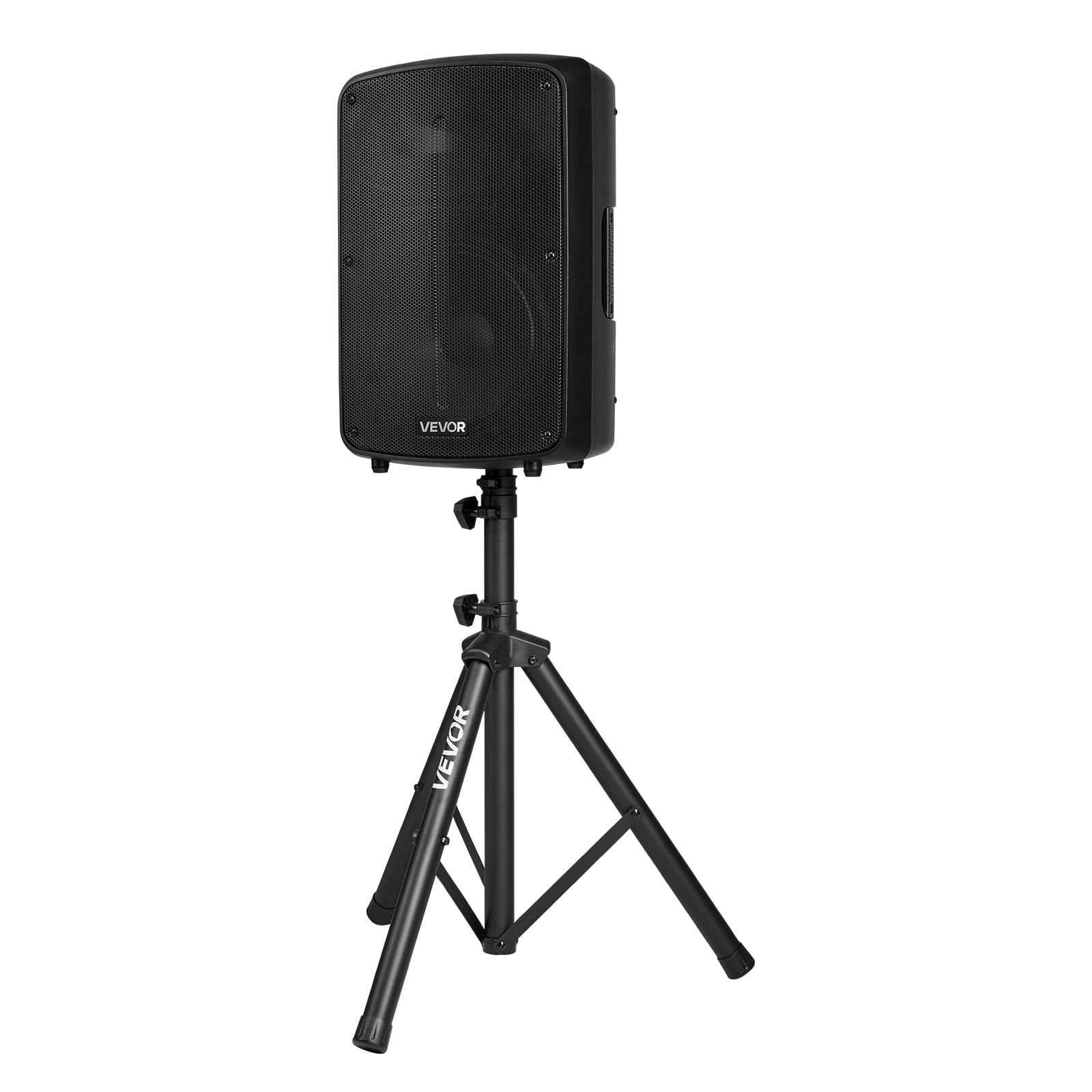 VEVOR Professional PA System, 800W Powered, Sound System Set with 6 Channel Mixer, Dual Speakers, Wireless Bluetooth, Microphone, Compact Stands, USB SD XLR Inputs, Remote Control, for DJs Events