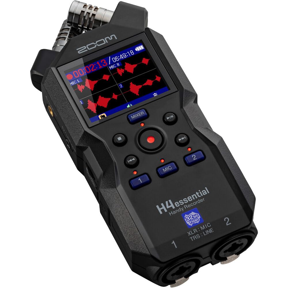 Zoom H4essential 4-Track Audio Recorder with Accessibility Option Bundle