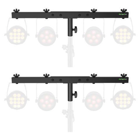 NiuNyuNeu DJ Light T-Bar Extension Cross Bar Mount for Tripod Stand, 2-Pack