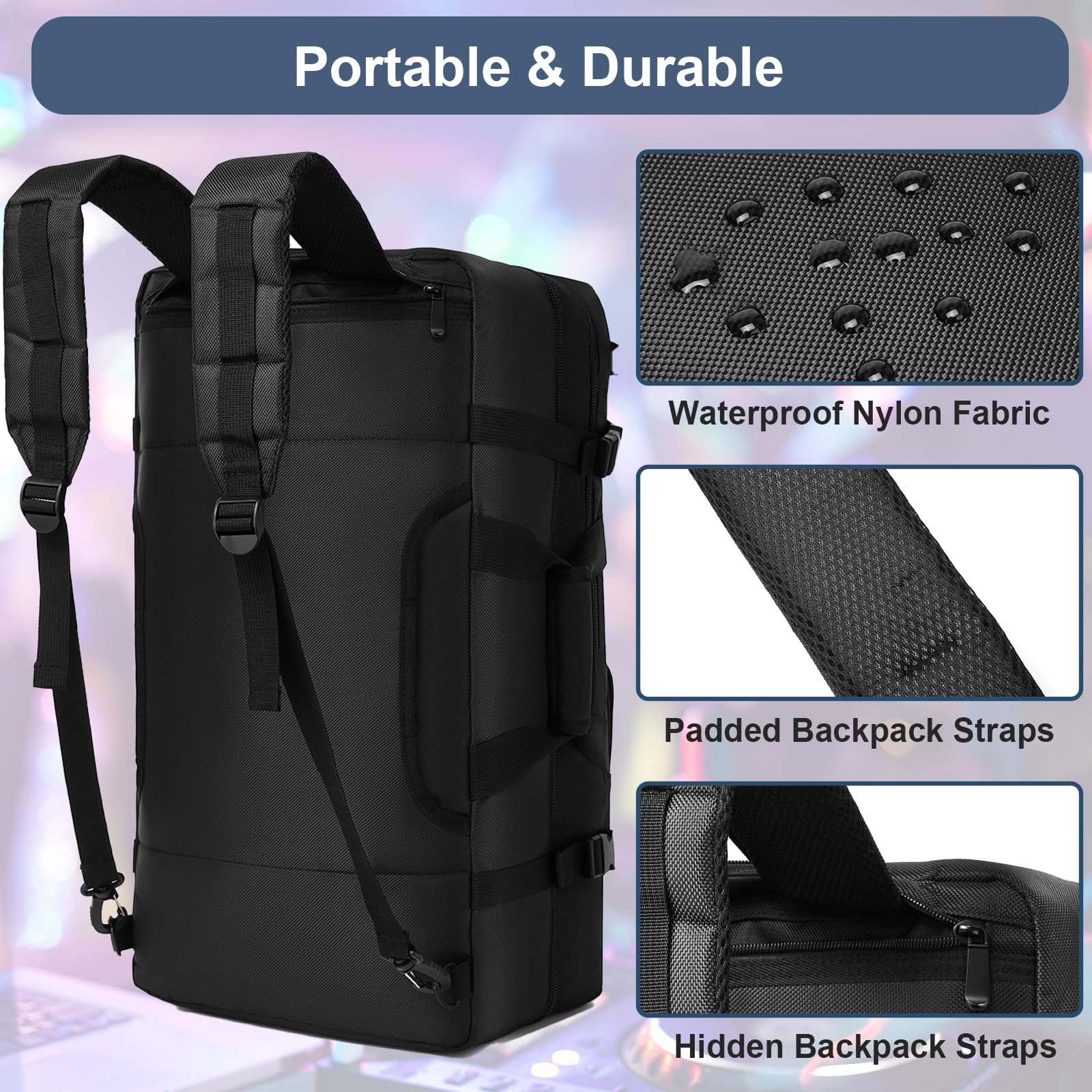 DJ Controller Case Backpack Compatible with DDJ FLX4 / 400 / REV1 / SB3