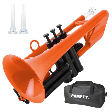PAMPET SEA LION Plastic Bb Trumpet for Advanced Student Beginner Orange