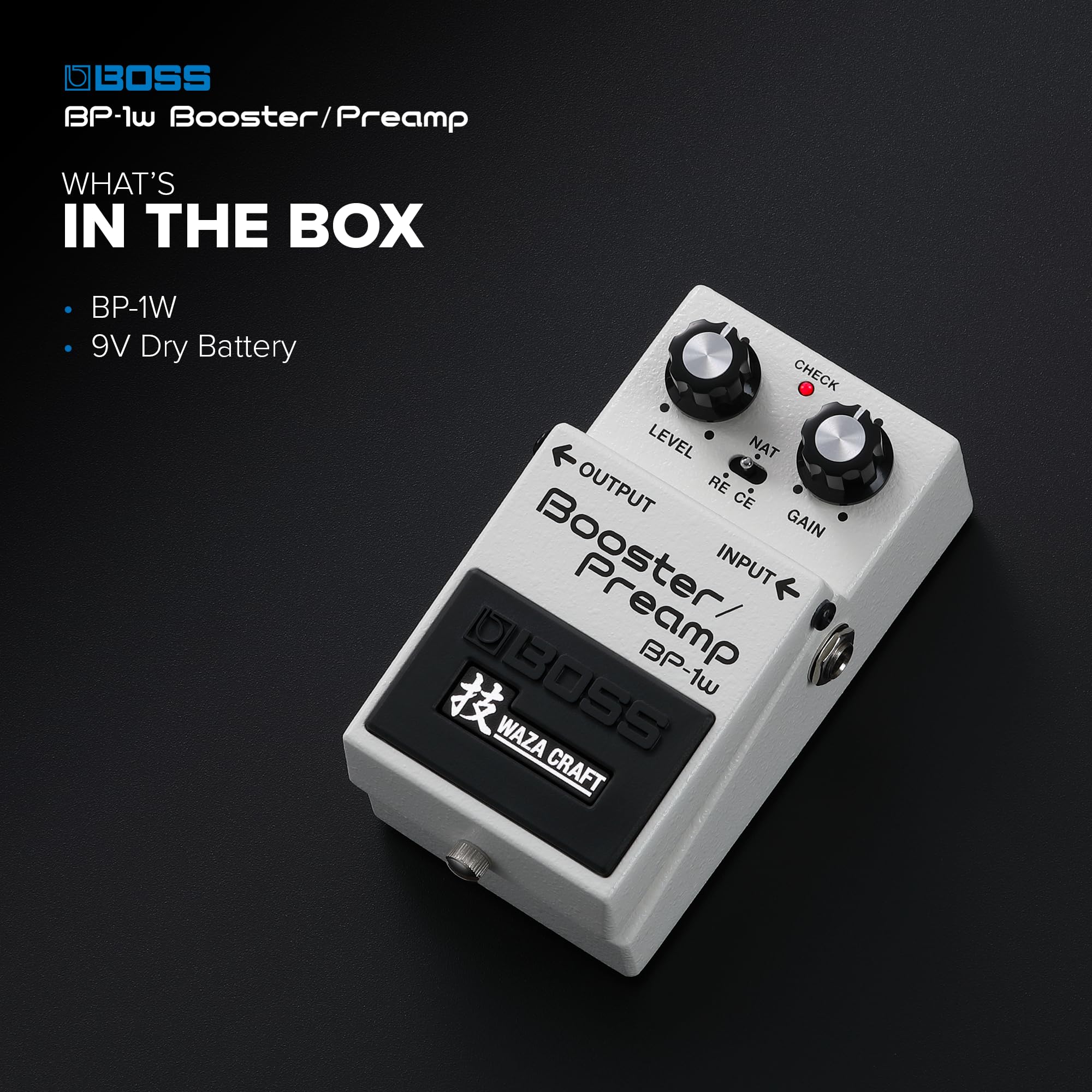BOSS BP-1W Booster/Preamp Guitar Effect Pedal