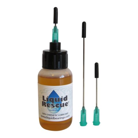 Liquid Rescue 100%-Synthetic Oil for All Turntables & phonographs, Provides Superior Lubrication and Smoother, Quieter Operation! 1 oz Bottle with 3 Needle Tips!