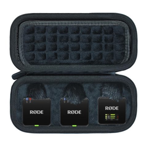 ILouxNei Case Compatible with RØDE Rode Wireless GO Gen 3 III/II Compact Wireless Mic,Black(Only Case)