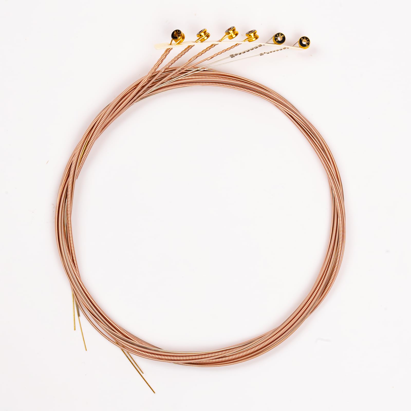 Alice Acoustic Guitar Strings Set – 6-String for Beginner, Briliant Steel Copper Alloy in Phosphor Bronze Color, 3 Packs (A206 Super Light)
