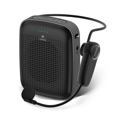 15W Wireless Voice Amplifier with Bluetooth Headset Microphone for Teachers