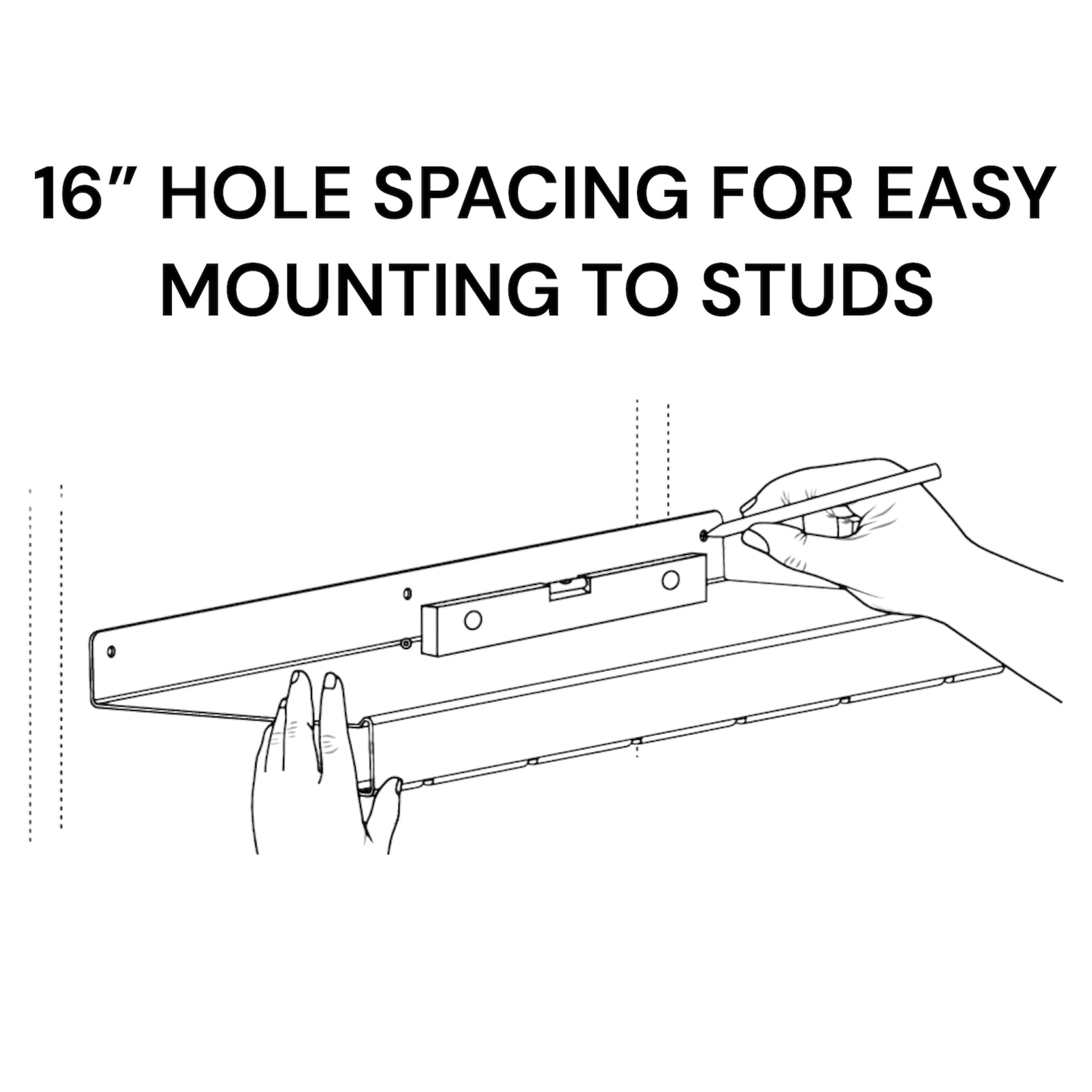 Bendy3D Solutions 17″ Accessory Shelf Compatible with Tonal – Metal Shelf with 6 T-Lock Mounts and 5 Hooks
