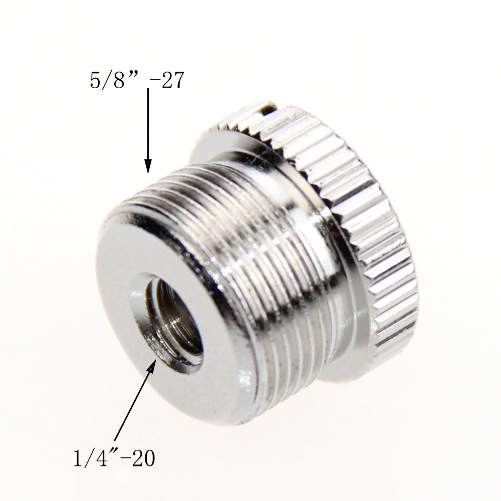 CAMVATE 5/8-Inch Male to 1/4-Inch Female Screw For Mic Microphone Stand