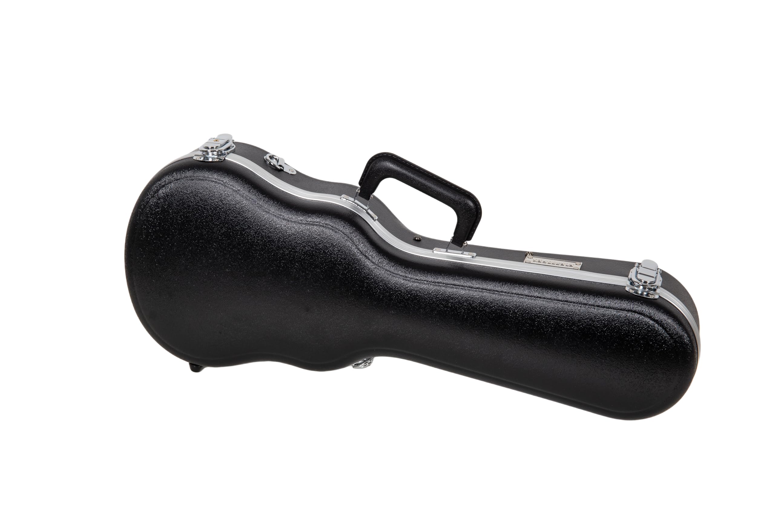 Crossrock Soprano Ukulele Case, Fit for 21 inches | Molded Hardshell with Scratch-Resistant Matte Finish, Security Lock, Accessory Compartment & Shoulder Straps — Black (CRA880SUBK)