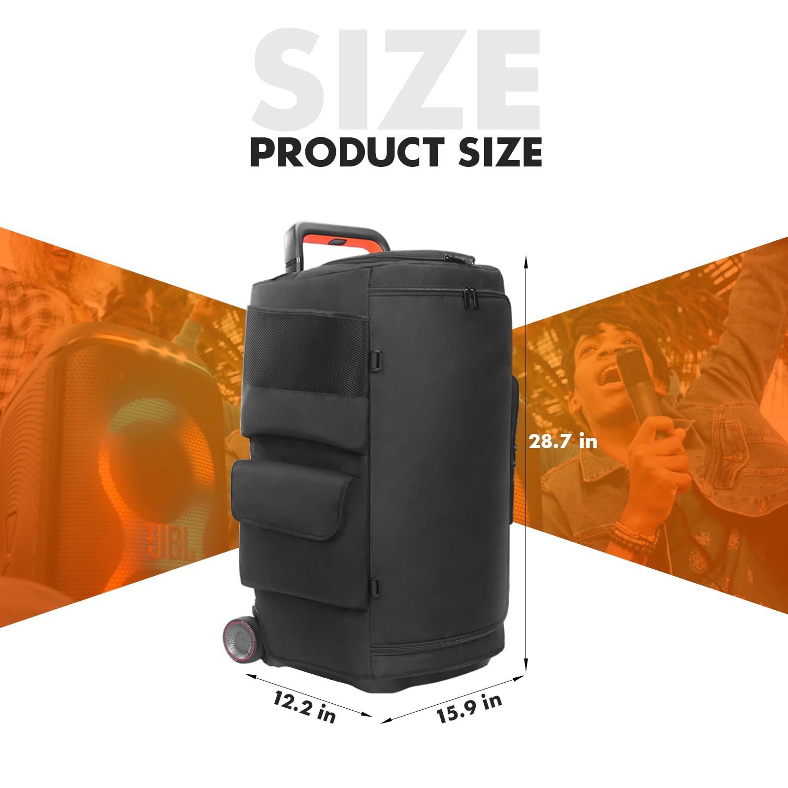 TATAVR Cover for JBL PartyBox 520, Waterproof Dustproof Speaker Travel Bag
