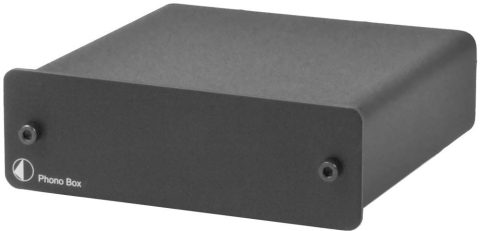 Project Audio Phono Box DC 2Channel MM/MC Phono Preamp with Line Output (Black)