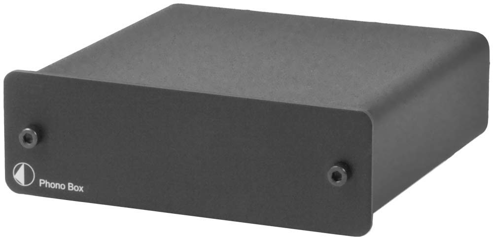 Project Audio Phono Box DC 2Channel MM/MC Phono Preamp with Line Output (Black)