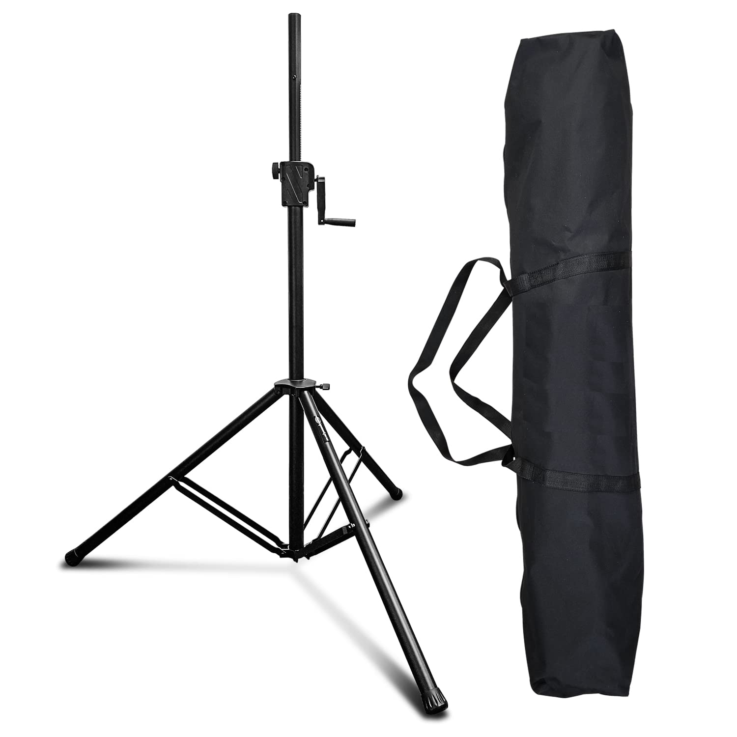 Heavy-Duty Crank-up DJ Tripod Stand with Carry Bag 175LB Load Capacity