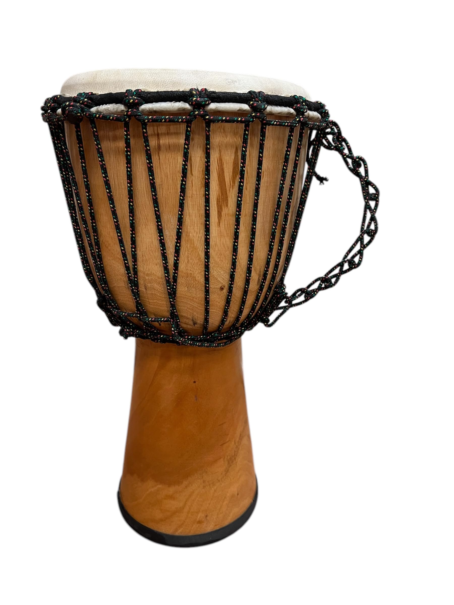 Terre Djembe Beginner Drum 20″ Tall 8.5-9.5″ Head Mahogany Wood Goat Skin