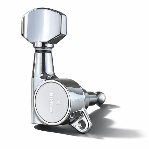Gotoh Schaller-style Knob Chrome Tuners (6-in-a-line)