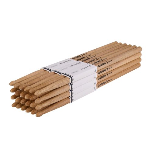 AQJUNONG Drum Sticks, Classic Oak Wood 2B Drumsticks (12 Pair)