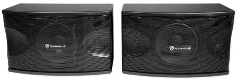 Rockville KPS80 8″ 3-Way Karaoke/Pro Speakers with Wall Brackets, Pair