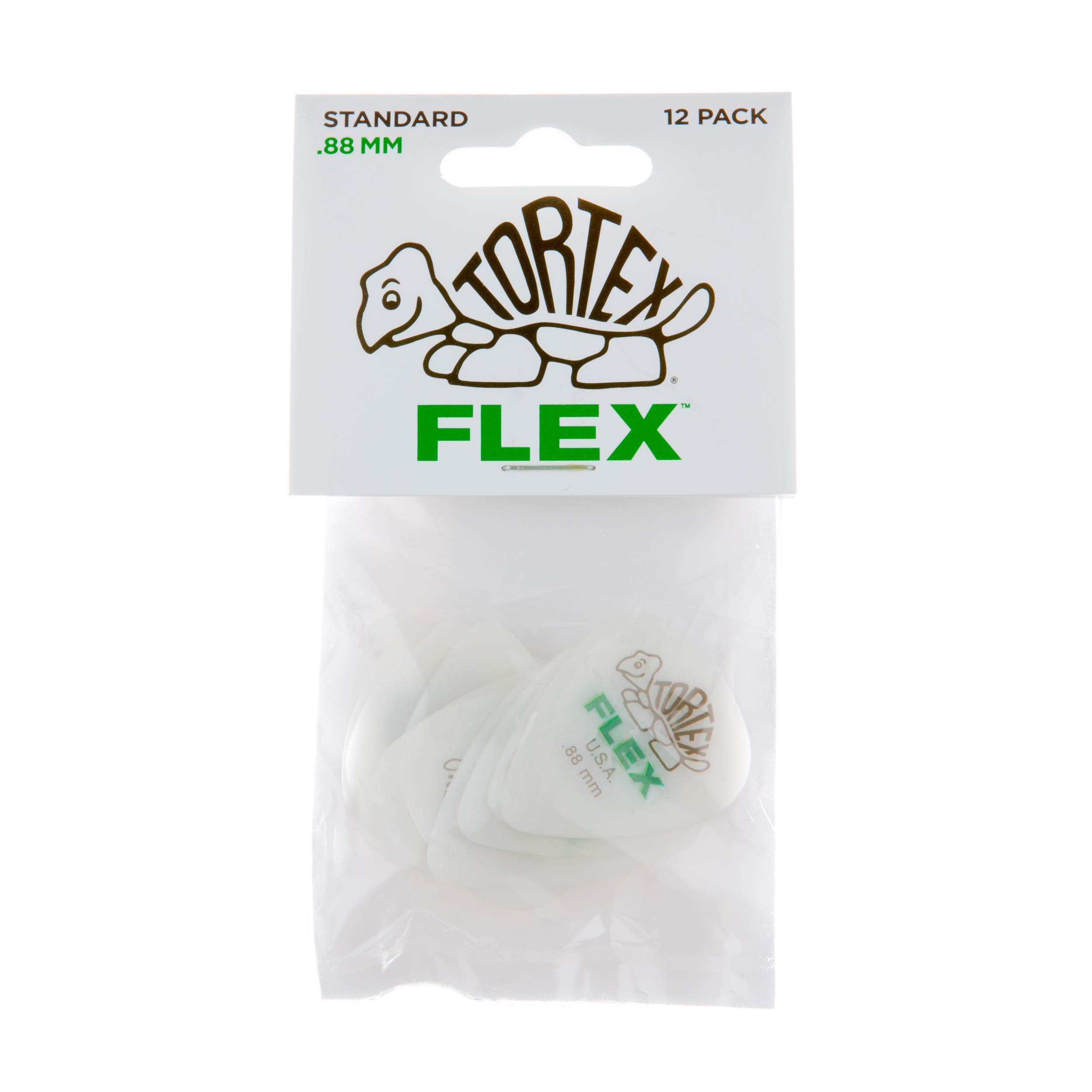 Jim Dunlop Tortex® Flex™ Standard Pick .88MM – 12 Pack