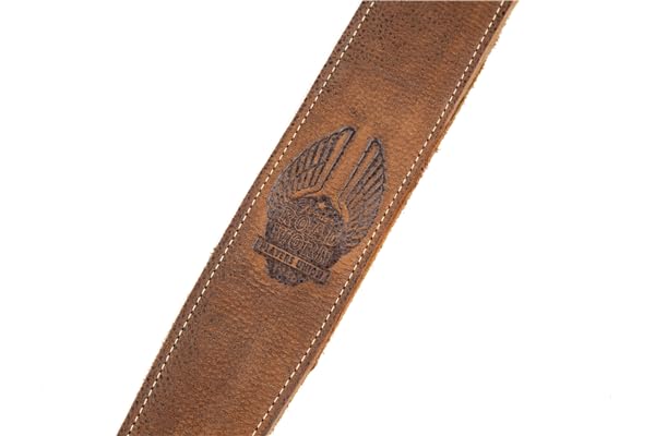 Fender 0990660050 Road Worn Leather Guitar Strap, 2in, Brown
