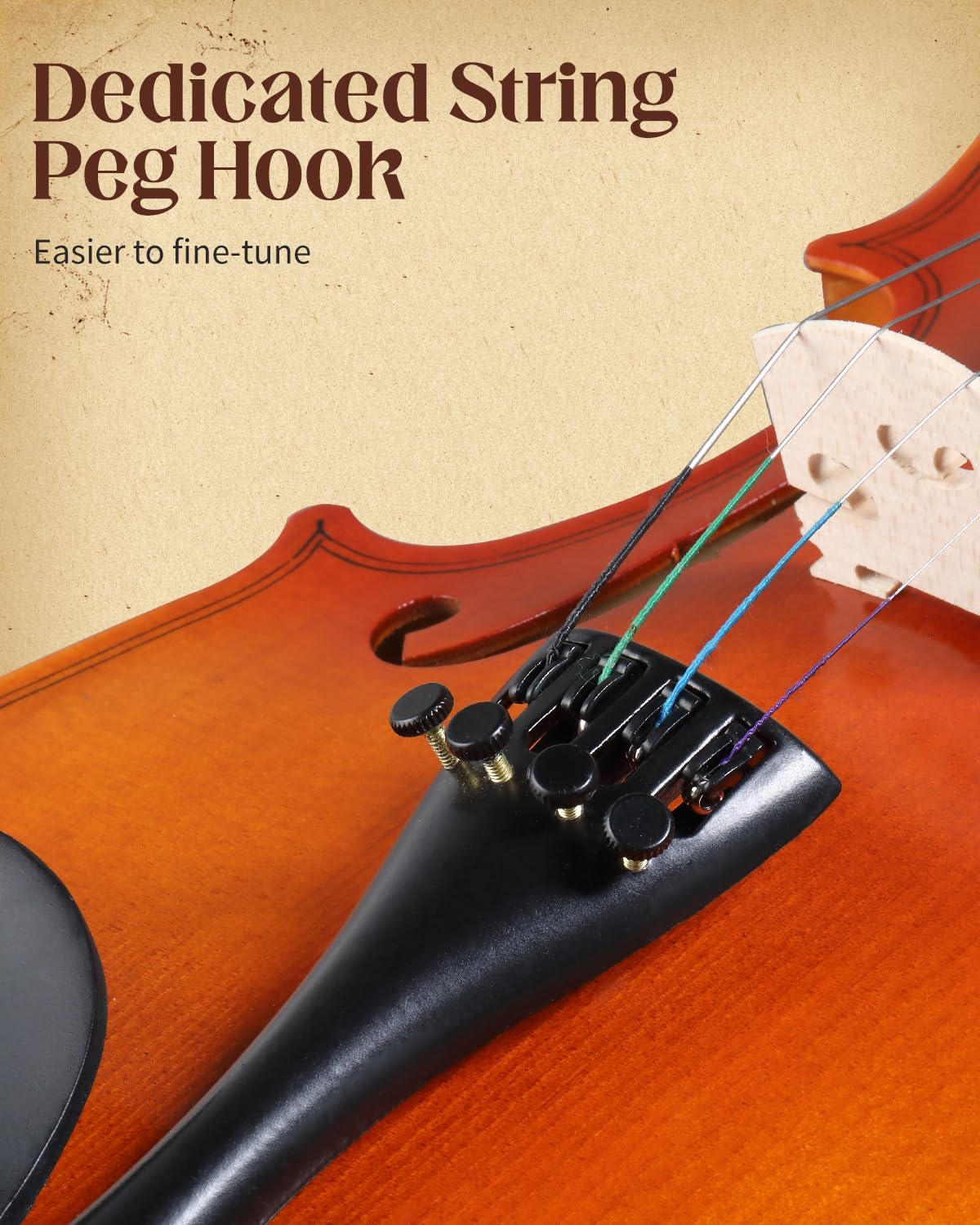 Ktaxon Violin 4/4 Full Size Set Acoustic Fiddle Complete Kit, Matte