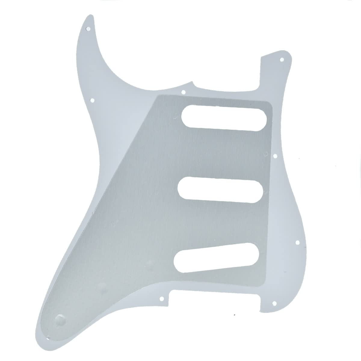 Dopro 11 Hole Vintage 62 Strat ST SSS Single Coil Pickups Guitar Pickguard Scratch Plate with Screws for American FD 62 Stratocaster White 3 Ply (WBW)