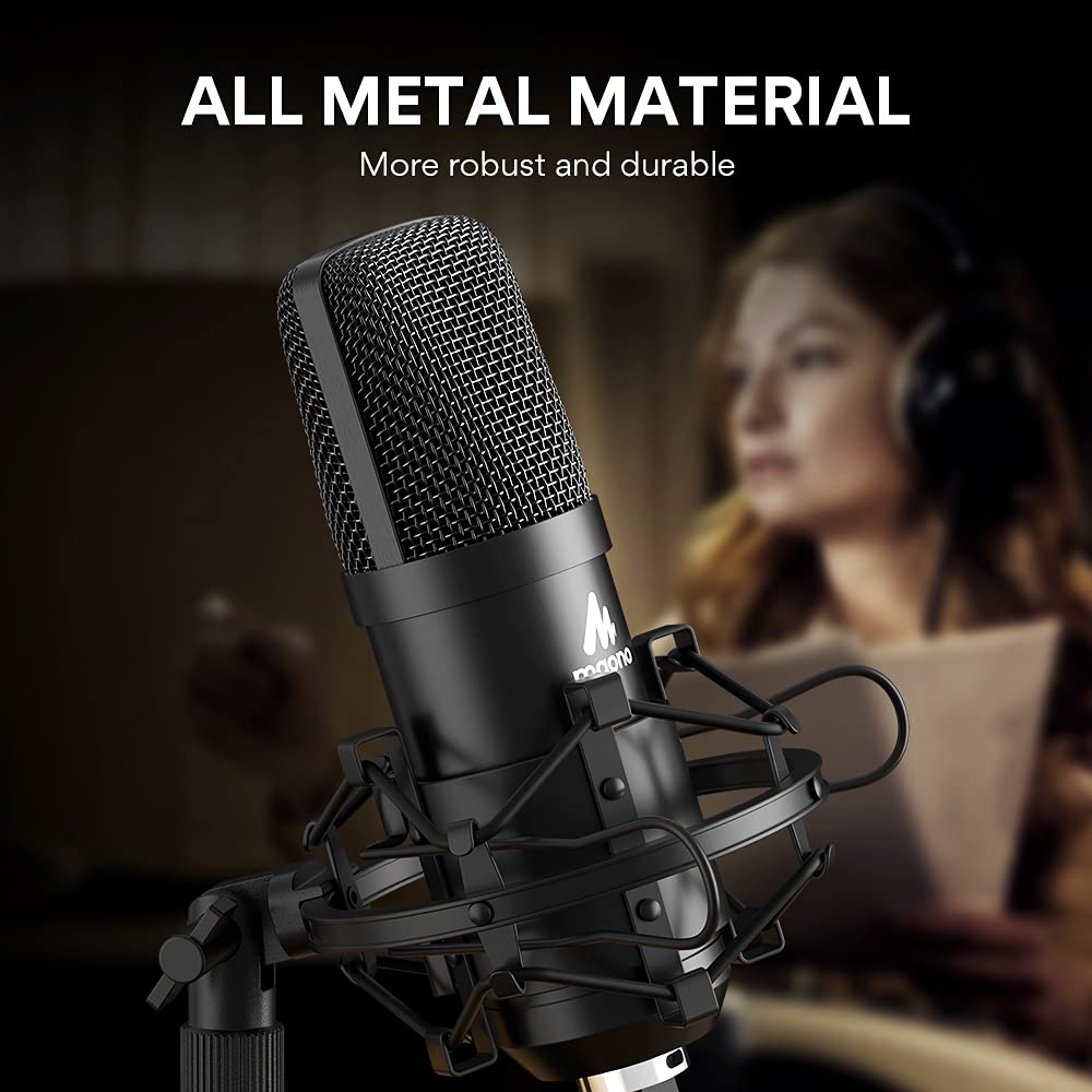 MAONO A04T USB Condenser Microphone Kit, 192kHz/24bit for PC Podcasting
