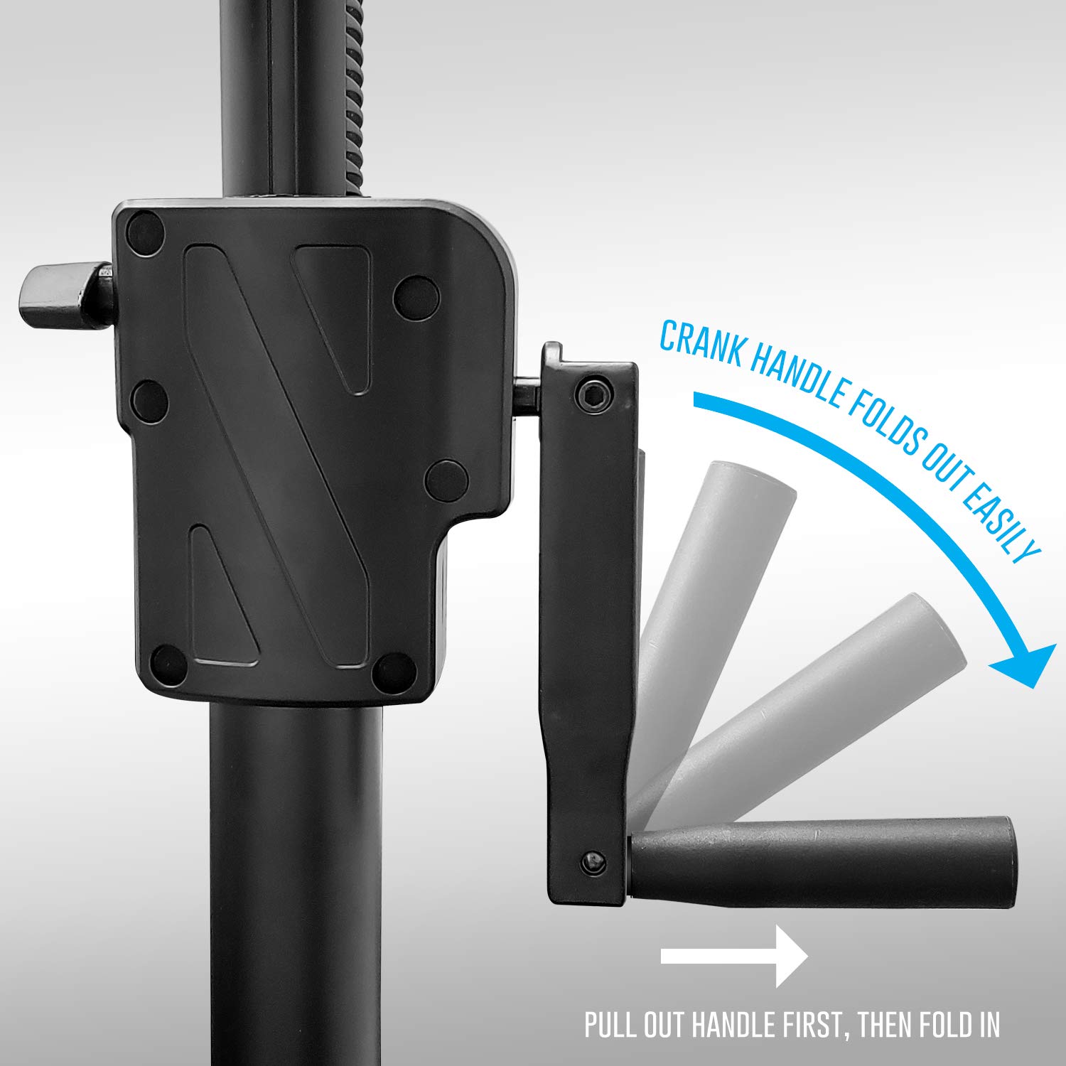 Heavy-Duty Crank-up DJ Tripod Stand with Carry Bag 175LB Load Capacity