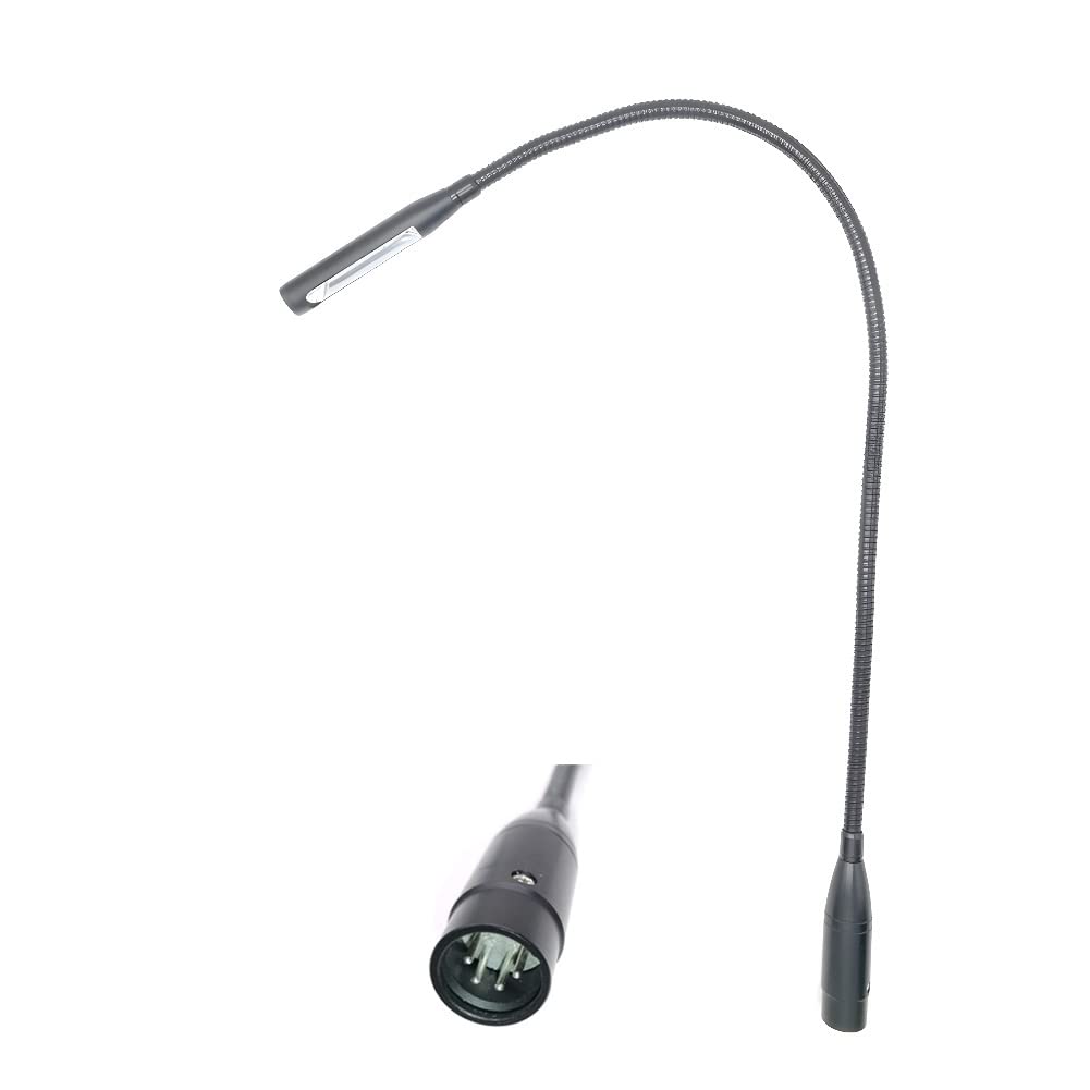 24 Inch LED Lamp XLR 4Pin DJ Gooseneck Lamp for Yamaha BEHRINGER Mixer with 4-Pin XLR Connection (XLR 4Pin Port)