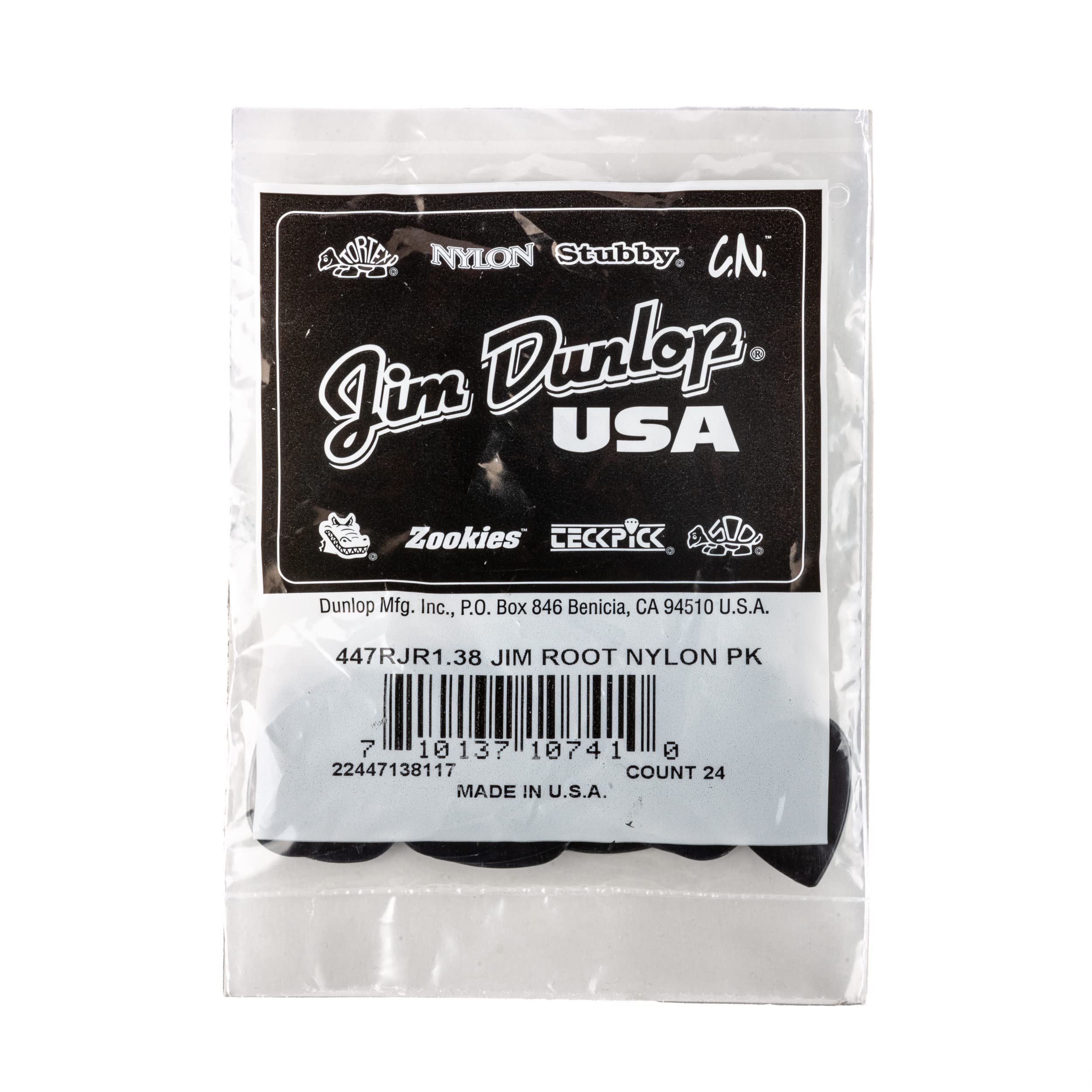 Jim Dunlop Jim Root Custom Nylon Pick 1.38MM – 24 Pack