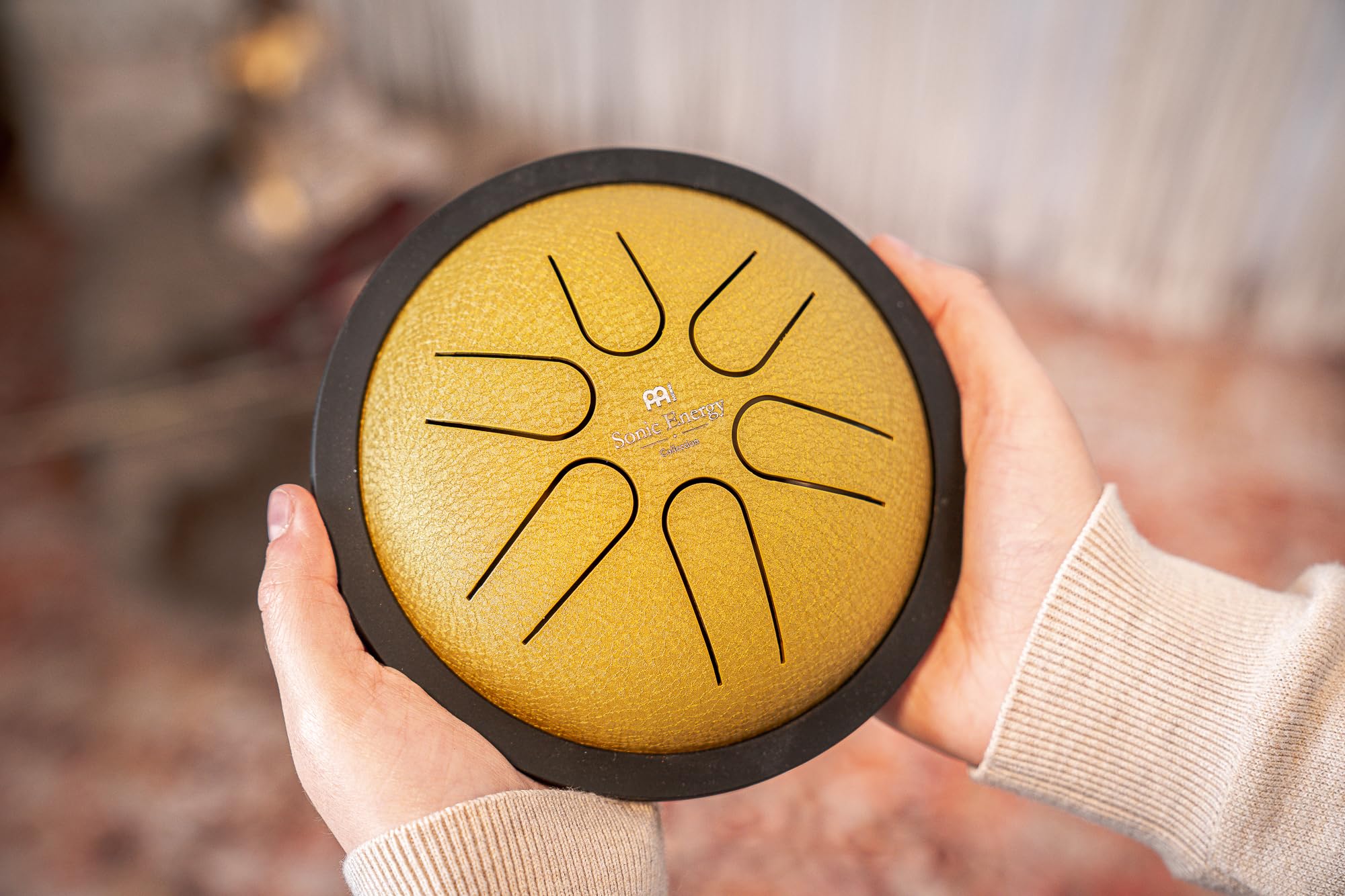 Meinl Sonic Energy Mini Steel Tongue Drum 6 Notes 6″ with Mallets, Bag — Sound Healing Instrument for Musical Education, Meditation, ASMR, Yoga